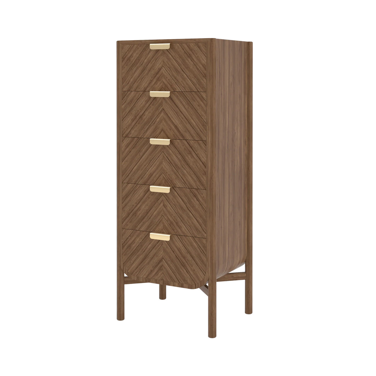 Marius Tall Chest: Natural Walnut