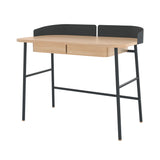 Victor Desk: Natural Oak + Slate Grey