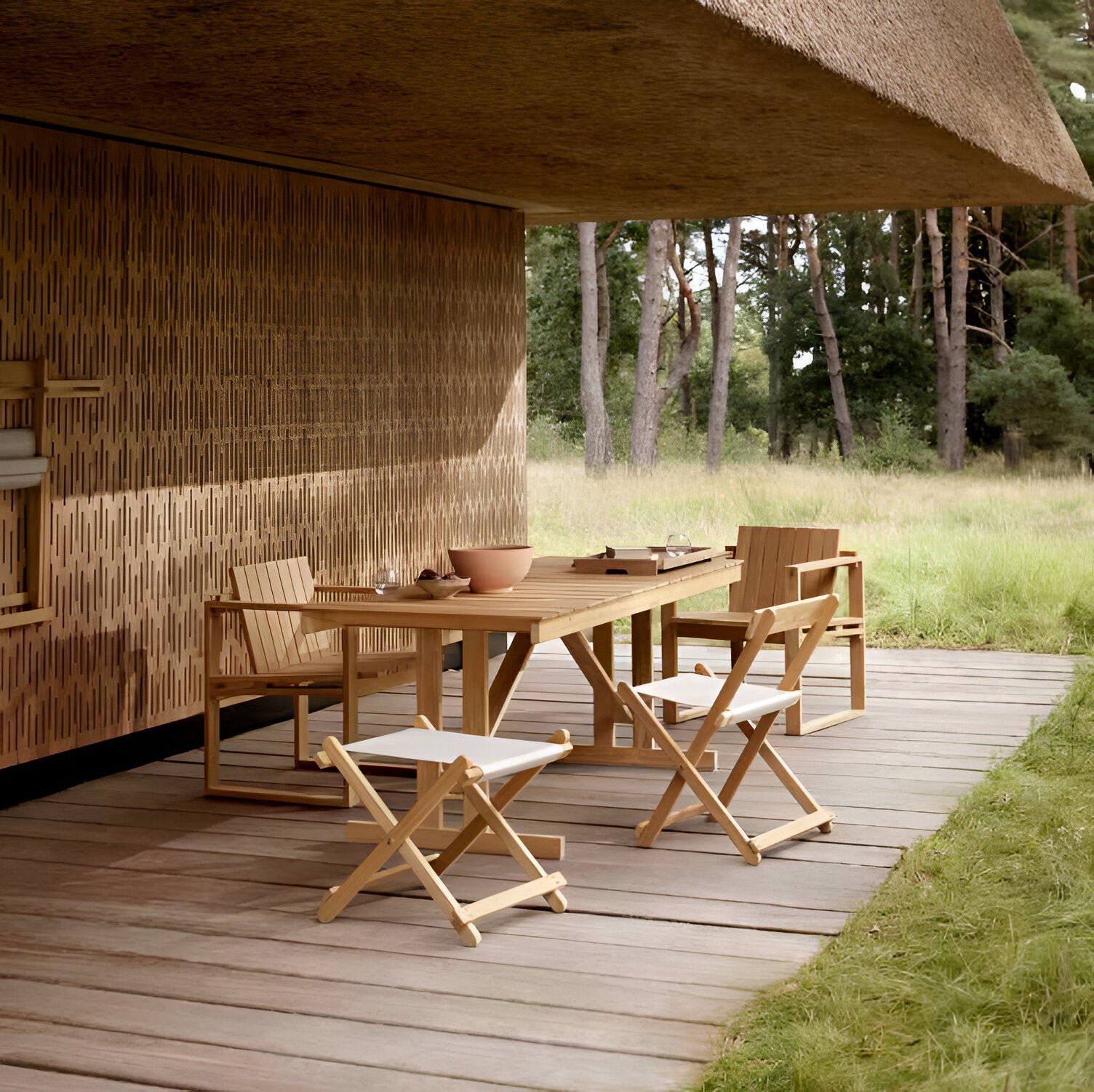 BM5768 Deck Chair Footstool: Outdoor