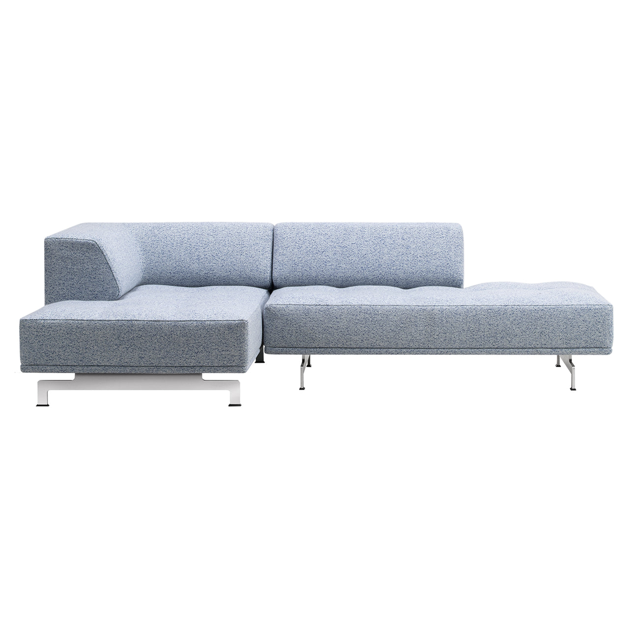 Delphi Modular Sofa: Brushed Aluminum
