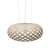 Kina Pendant Light: Extra Large + Bamboo + White + White