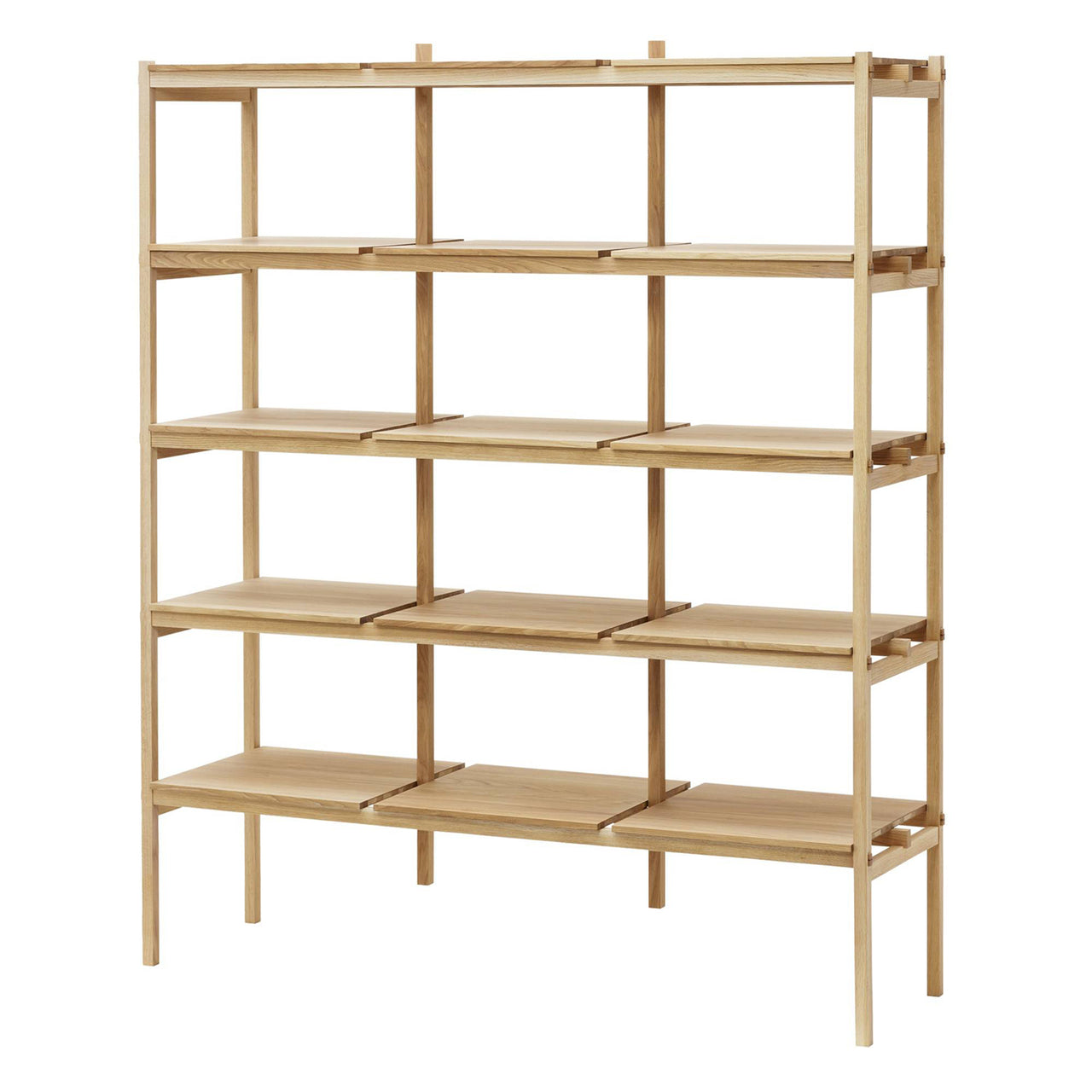 Kinuta Shelving N-SS01: System 1 + Pure Oak