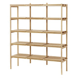 Kinuta Shelving N-SS01: System 1 + Pure Oak