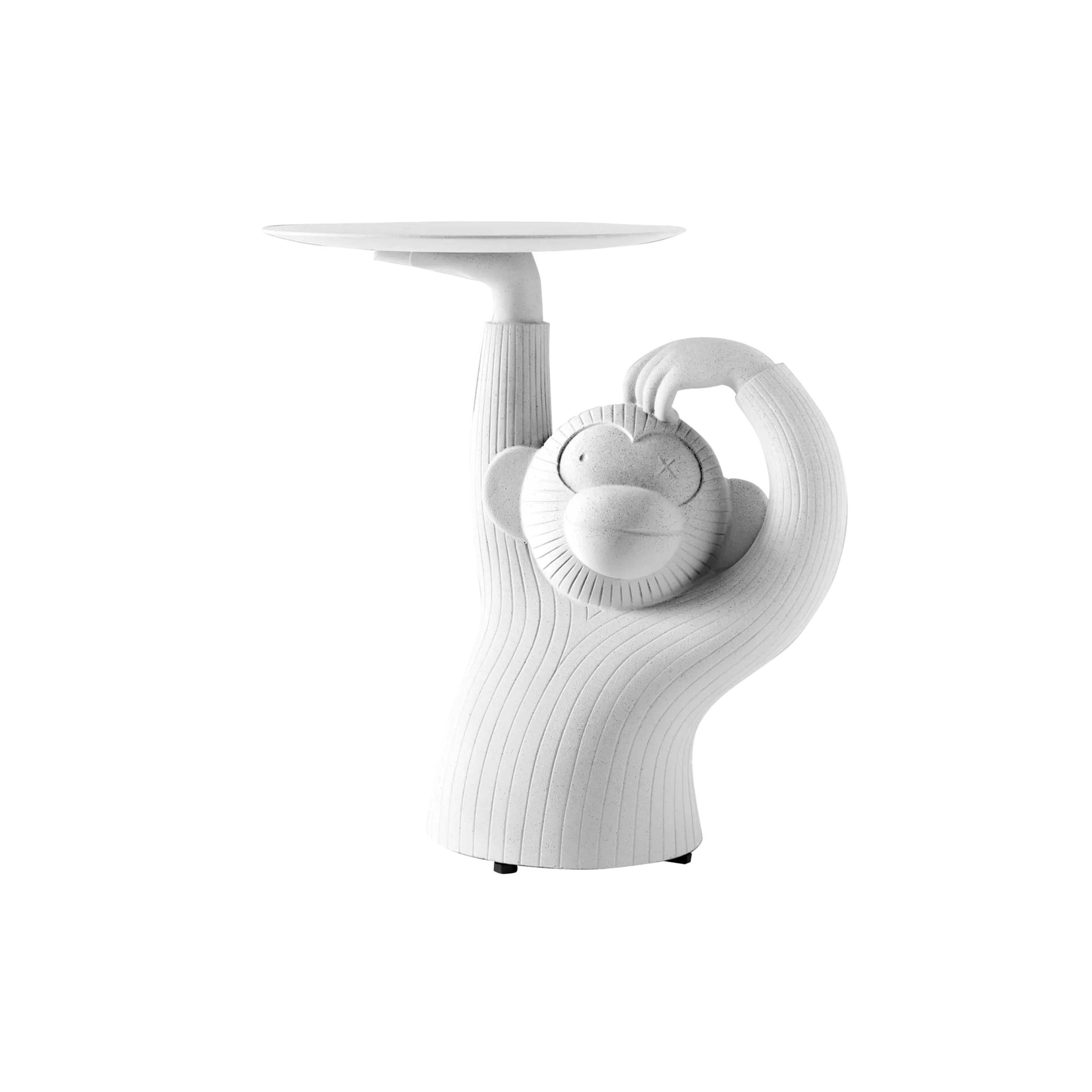 Monkey Side Table: White