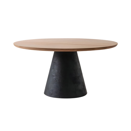 Shirabe Round Dining Table: White Oak