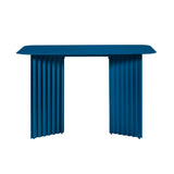 Plec Desk: Steel + Green Blue