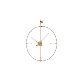 Mini Bilbao Premium Wall Clock: Black Fiberglass + Oak