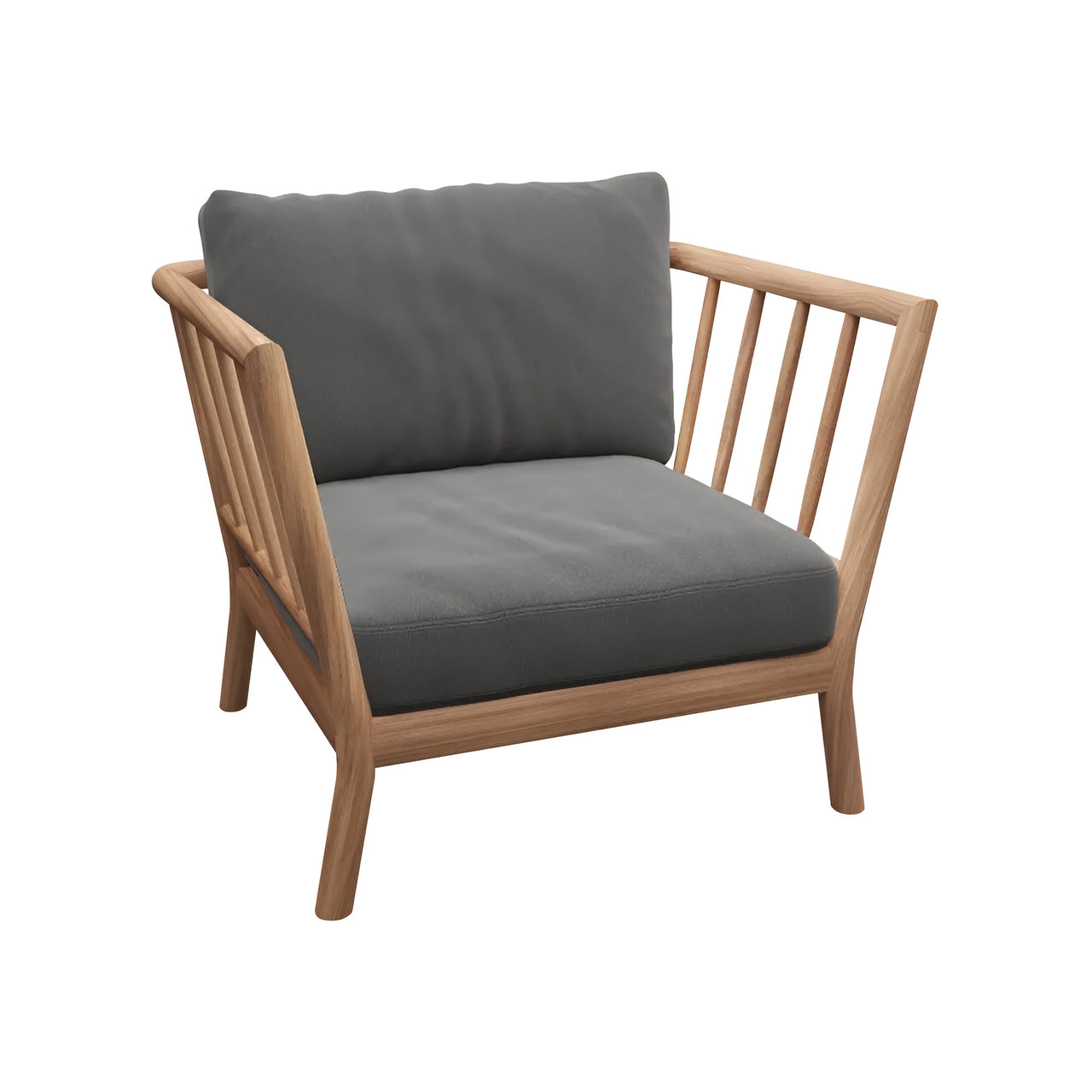 Tradition Lounge Chair: Charcoal