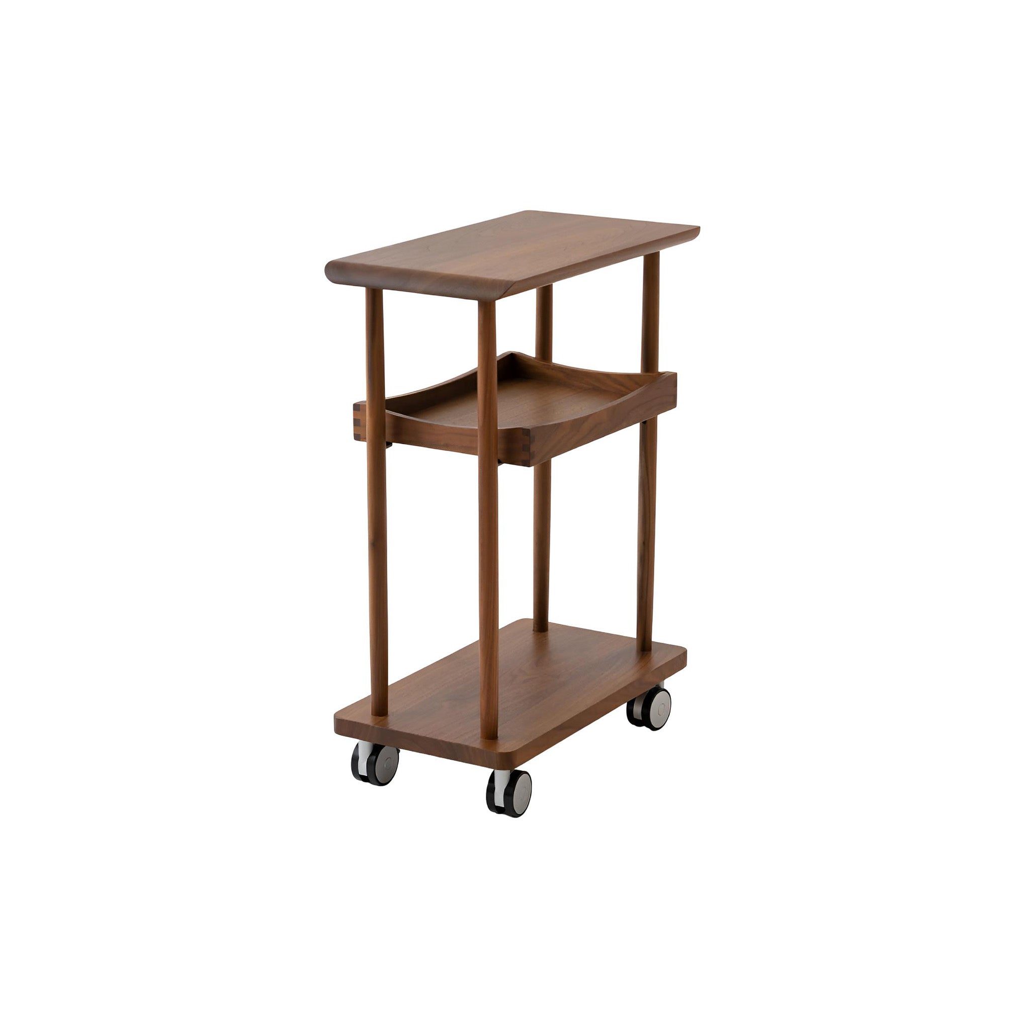 Rolling Pedestal: Walnut