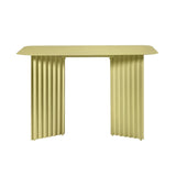 Plec Desk: Steel + Green Beige