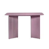 Plec Desk: Steel + Pastel Viloet