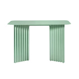 Plec Desk: Steel + Warm Sage