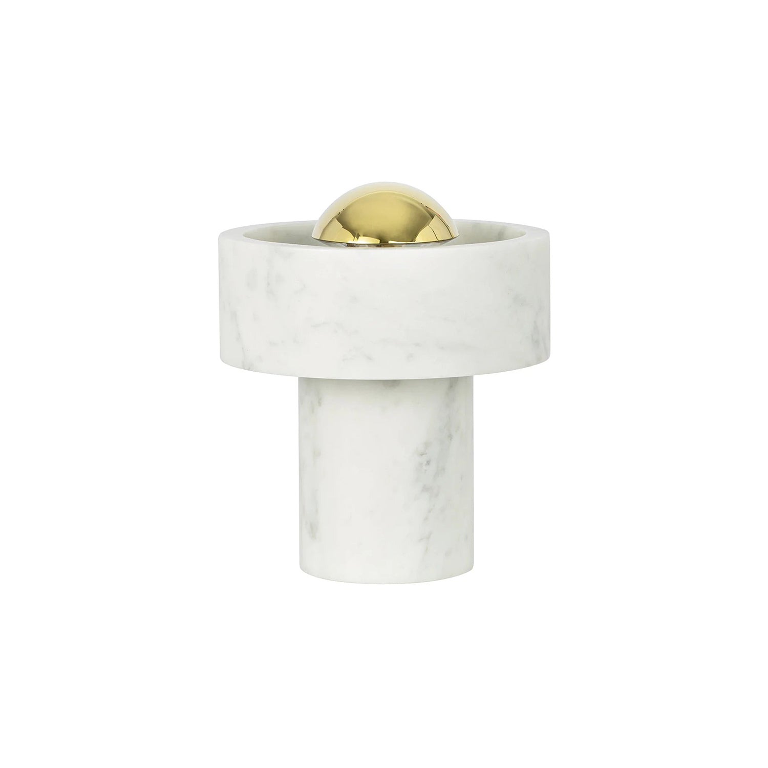 Stone Portable LED Lamp: Gold