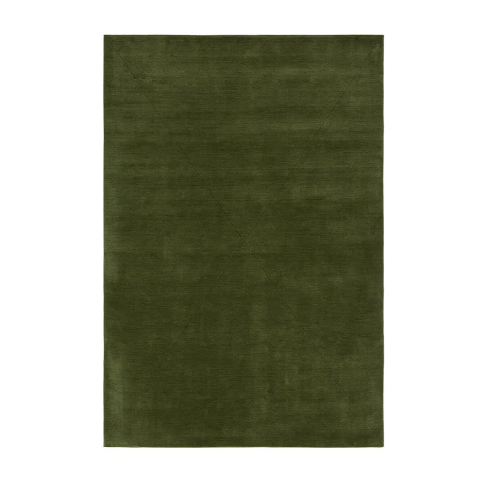 Salt Hand Tufted Rectangle Rug: Small + Forest