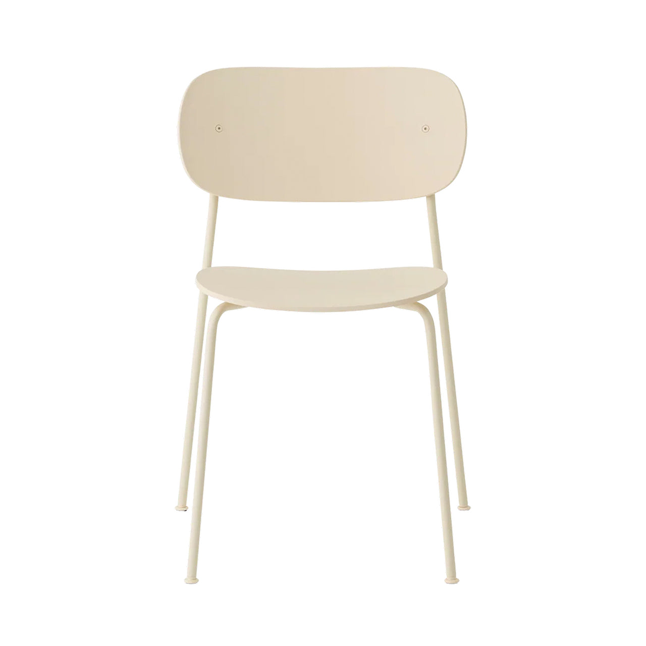 Co Outdoor Dining Chair: Quick Ship + Without Armrest + Ivory