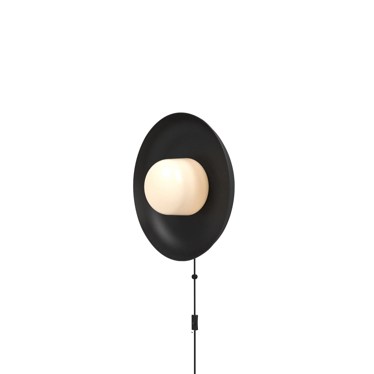 Hoist Sconce Corded: With Medium Shade + Large - 6