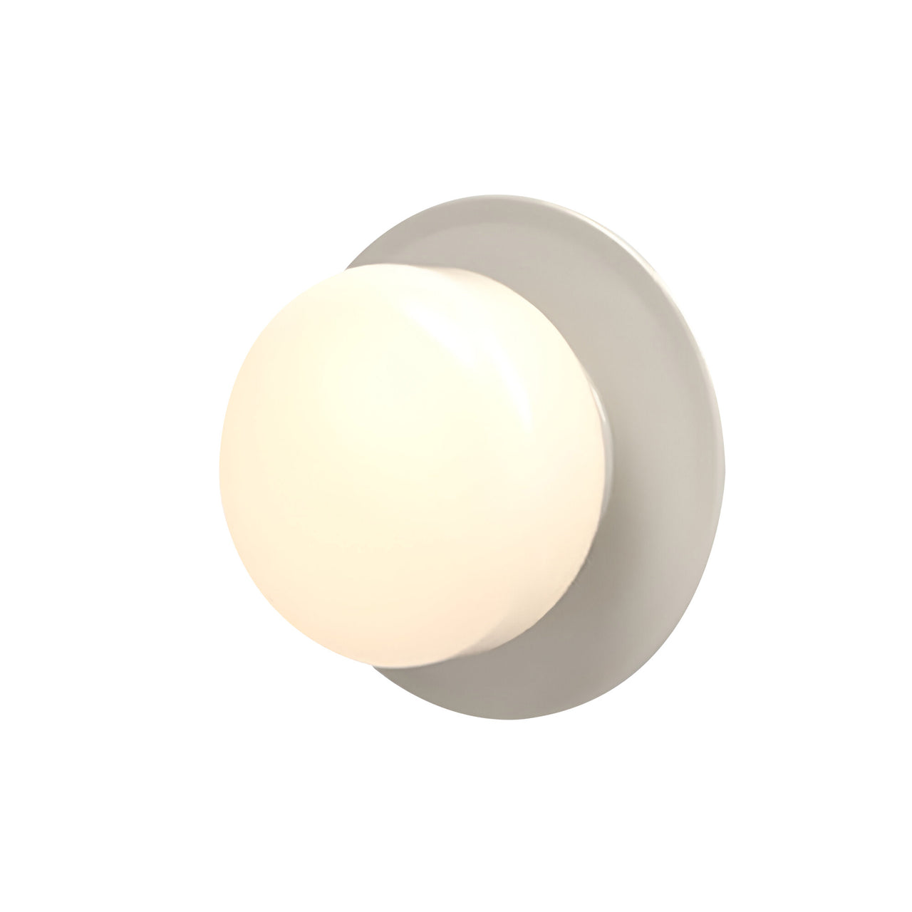 Pastille Wall Lamp: Disc + Droplet + Silk Grey