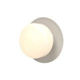 Pastille Wall Lamp: Disc + Droplet + Silk Grey
