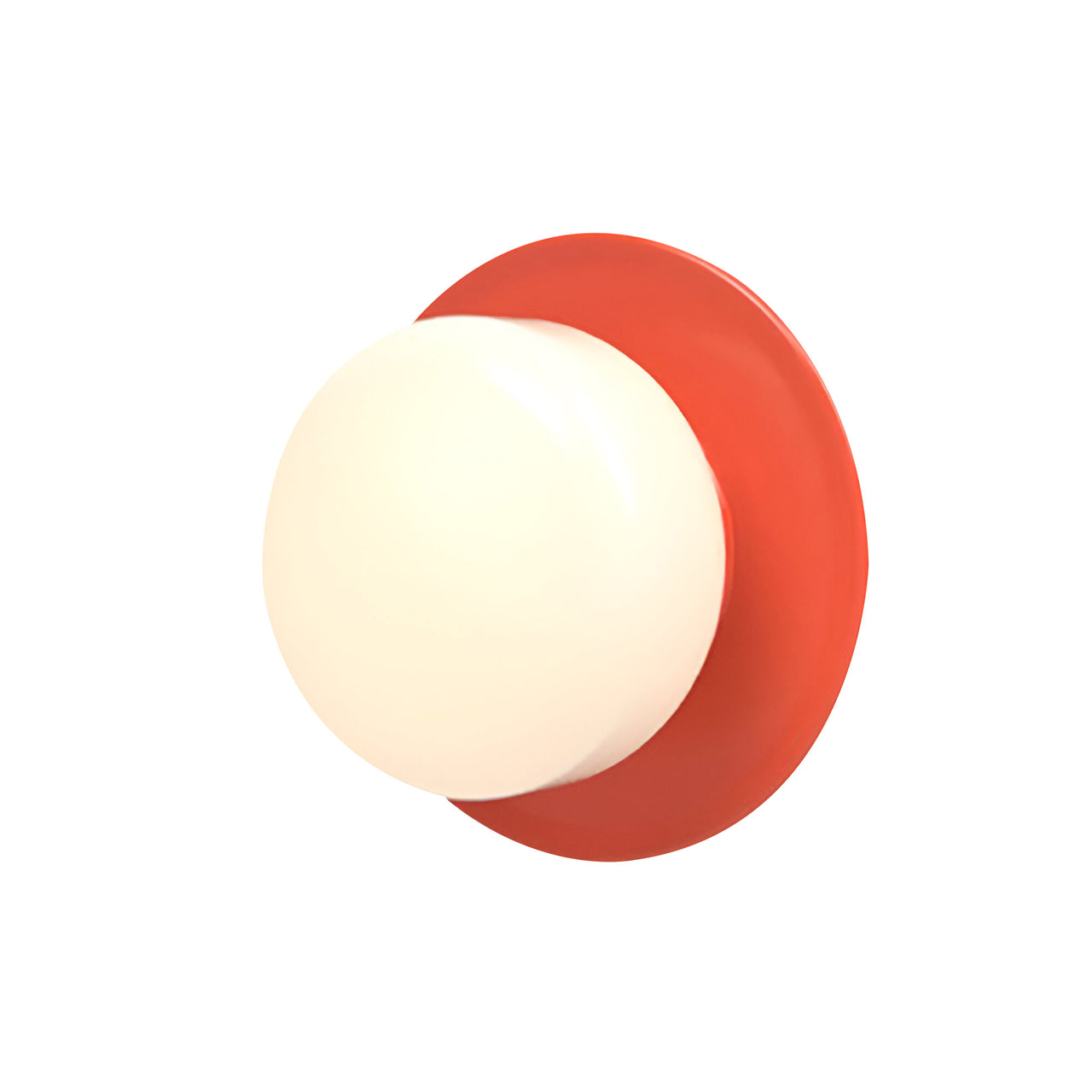 Pastille Wall Lamp: Disc + Droplet + Vermillion