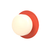 Pastille Wall Lamp: Disc + Droplet + Vermillion