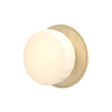 Pastille Wall Lamp: Disc + Faceted + Satin Brass