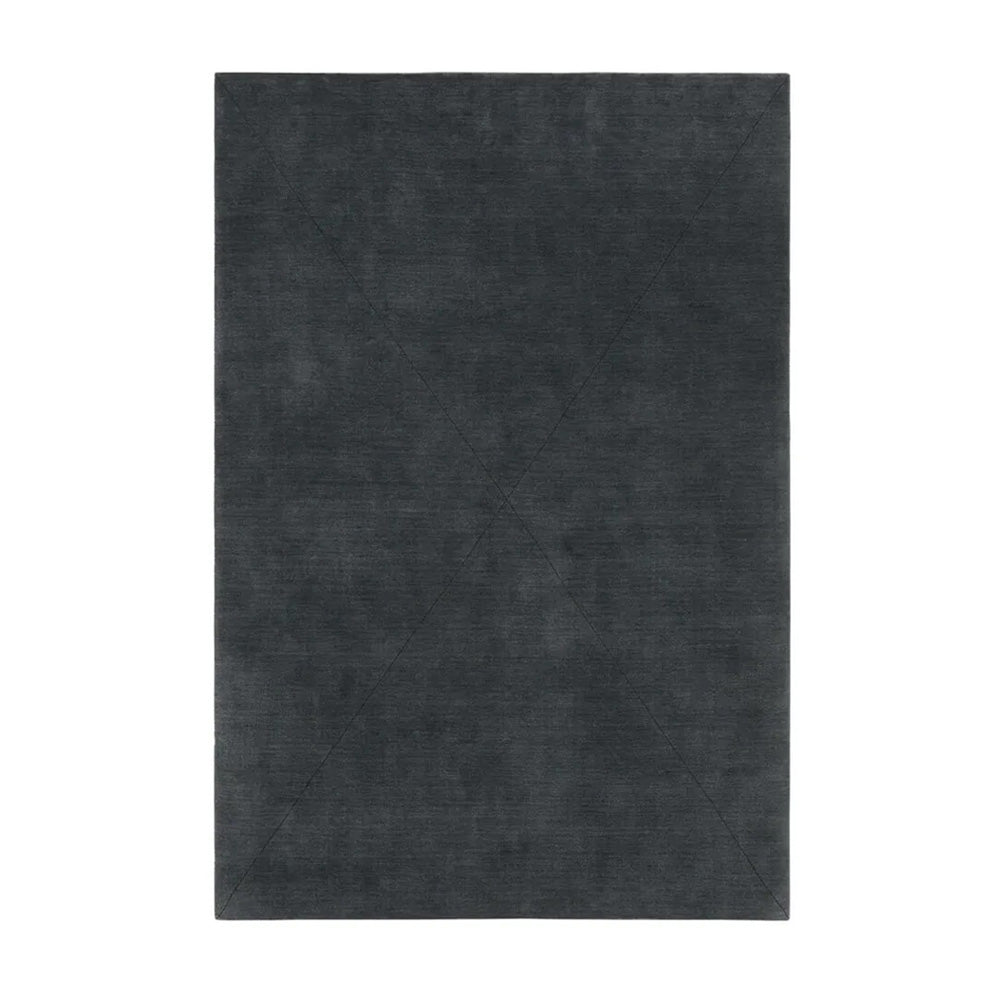 Salt Hand Tufted Rectangle Rug: Small + Thunder