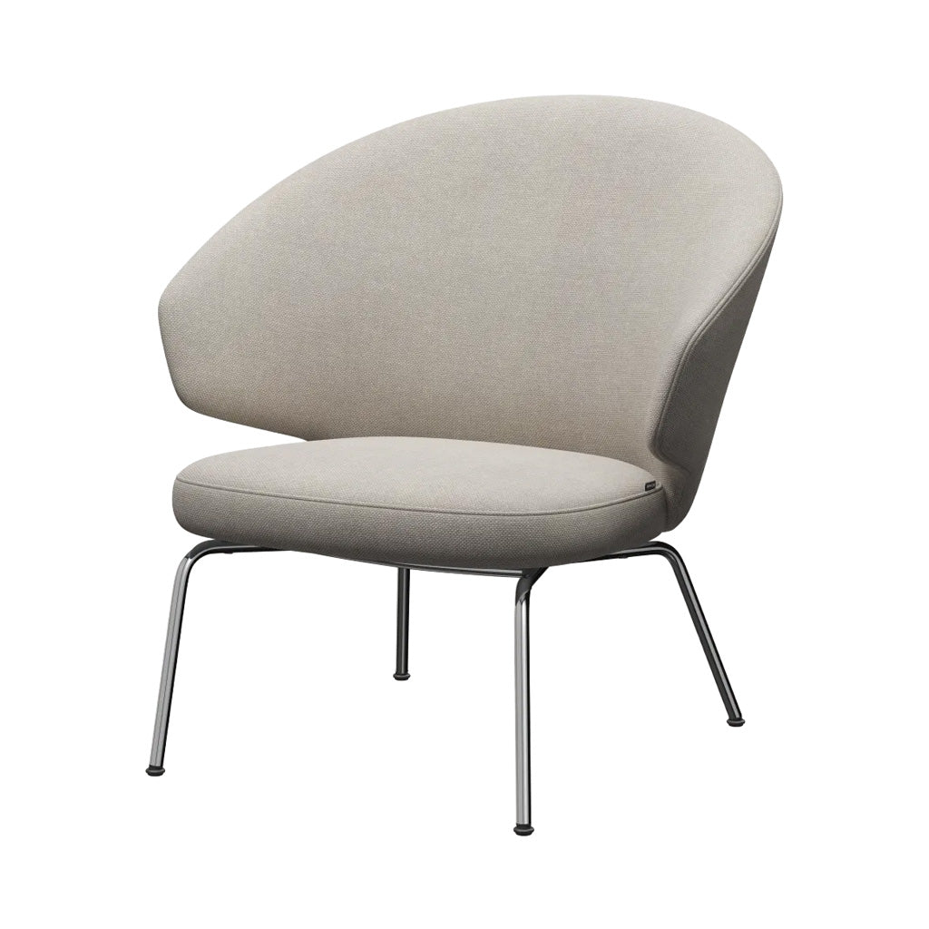 Let Lounge Chair: Steel Base + Chrome