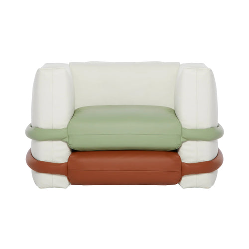 Pillow Sofa Armchair: Leather