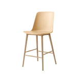 Rely Bar + Counter Highback Stool HW133 + HW128 + Counter (HW128) + Beige Sand + Oak
