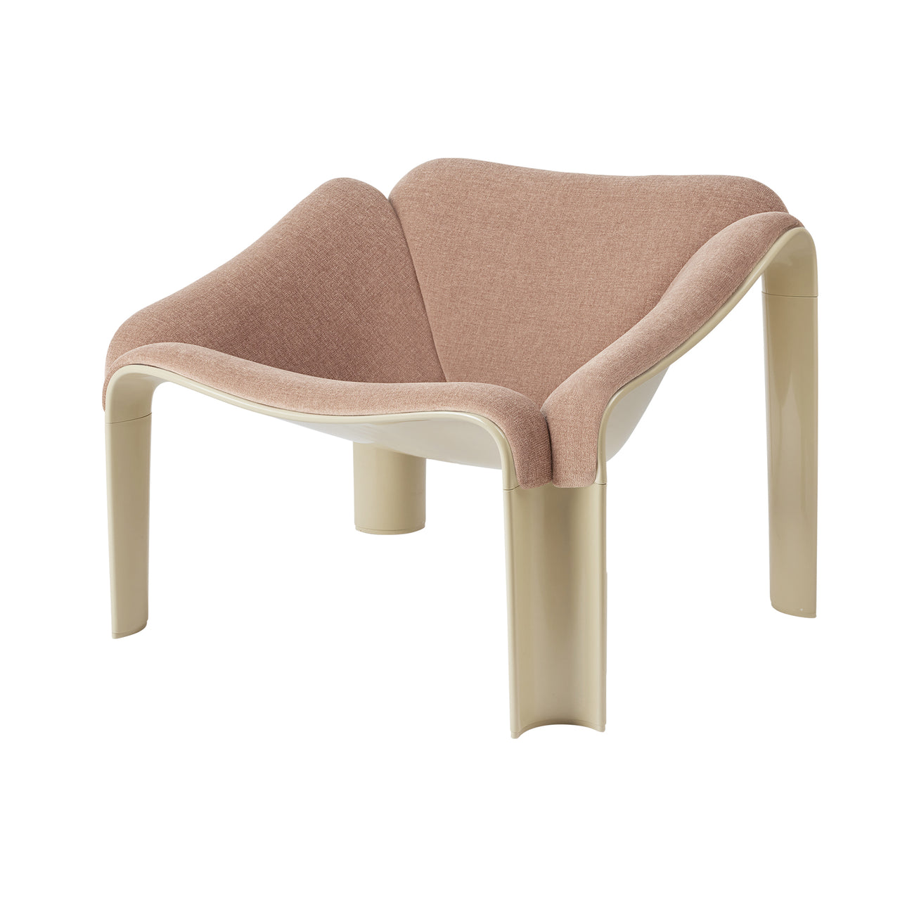 F300 Lounge Chair: Alabaster White + Belsuede FR