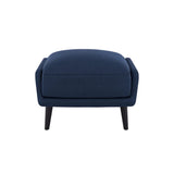 Teddy Fold Ottoman: Black Oak 