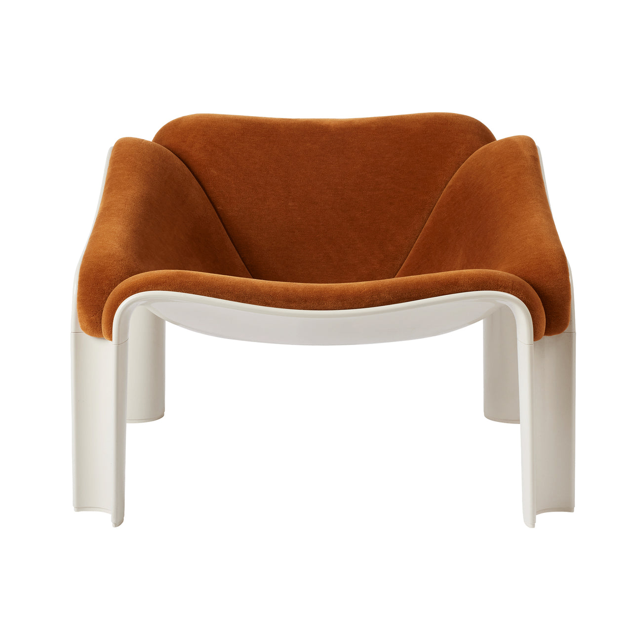 F300 Lounge Chair: Alabaster White + Alpaca Alto