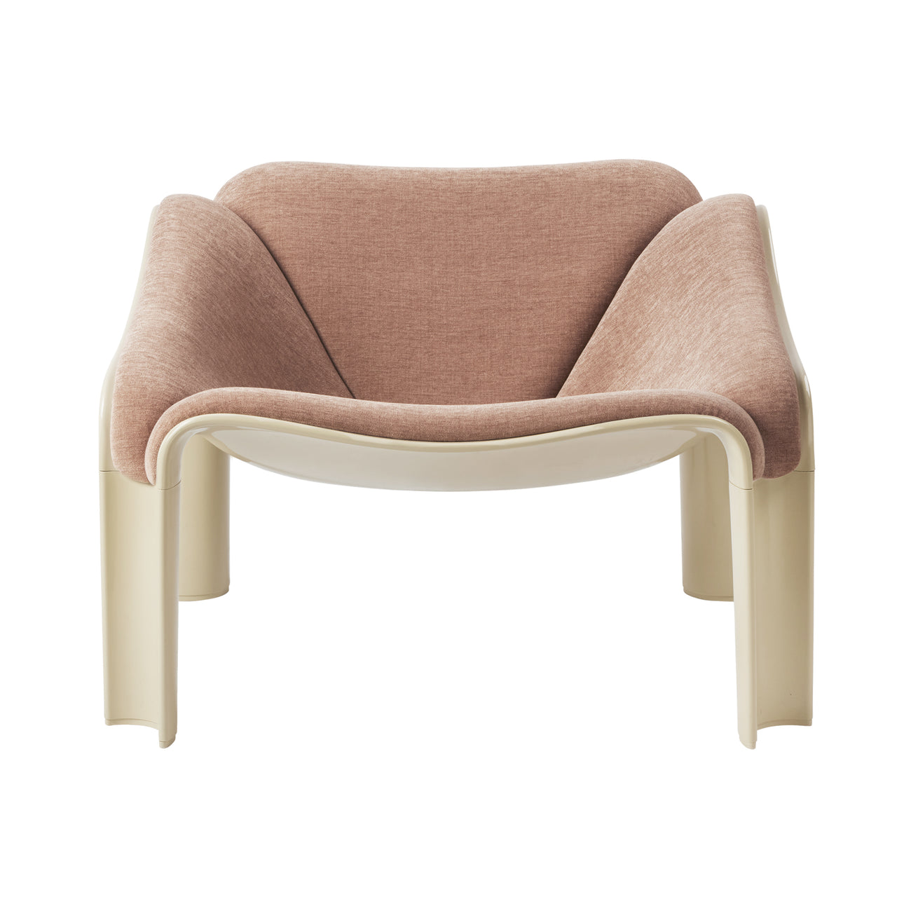F300 Lounge Chair: Alabaster White + Belsuede FR