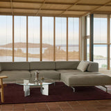 Delphi Modular Sofa: Brushed Aluminum
