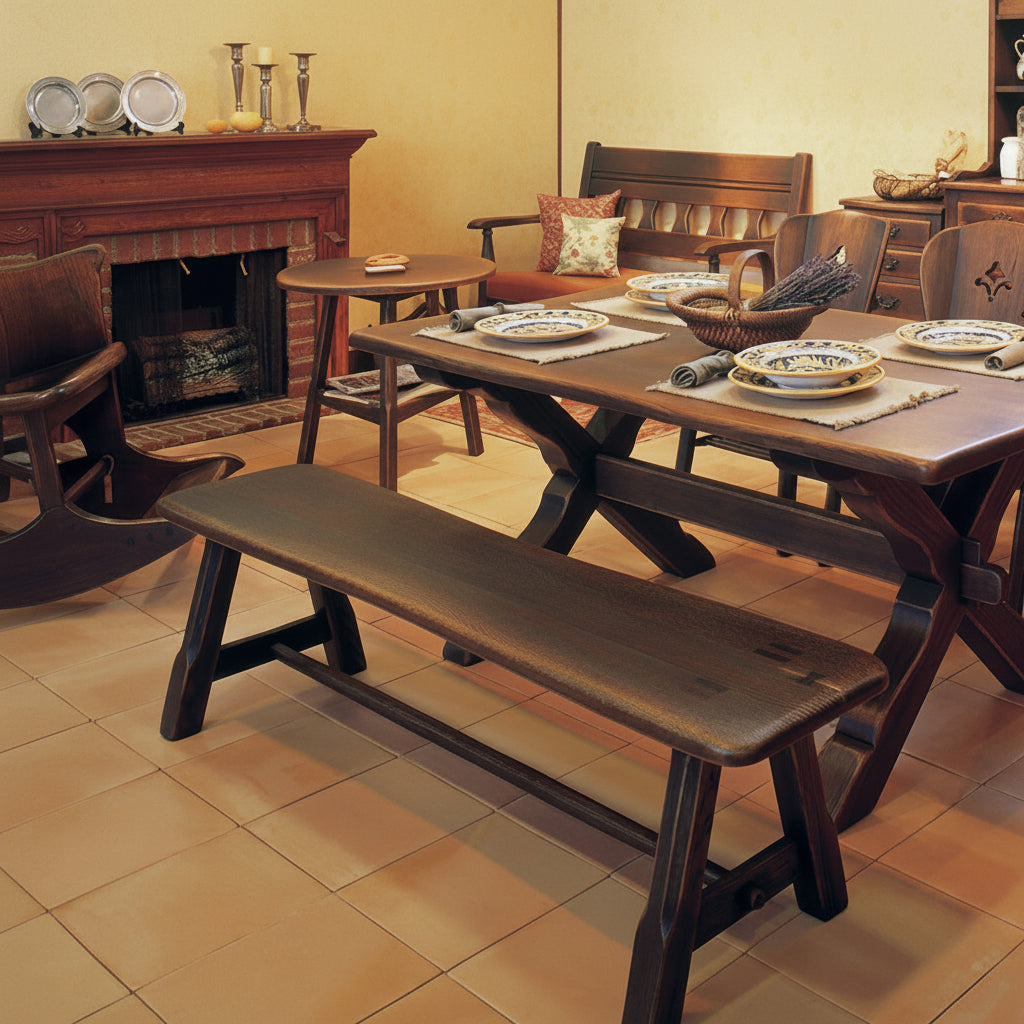 Provincial Trestle Bench: LS