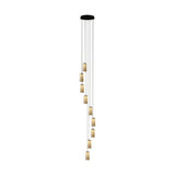 Cirio Cascada Pendant Lamp: 9 + White Porcelain