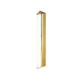 IP Metrop Wall Light: Medium + Satin Brass