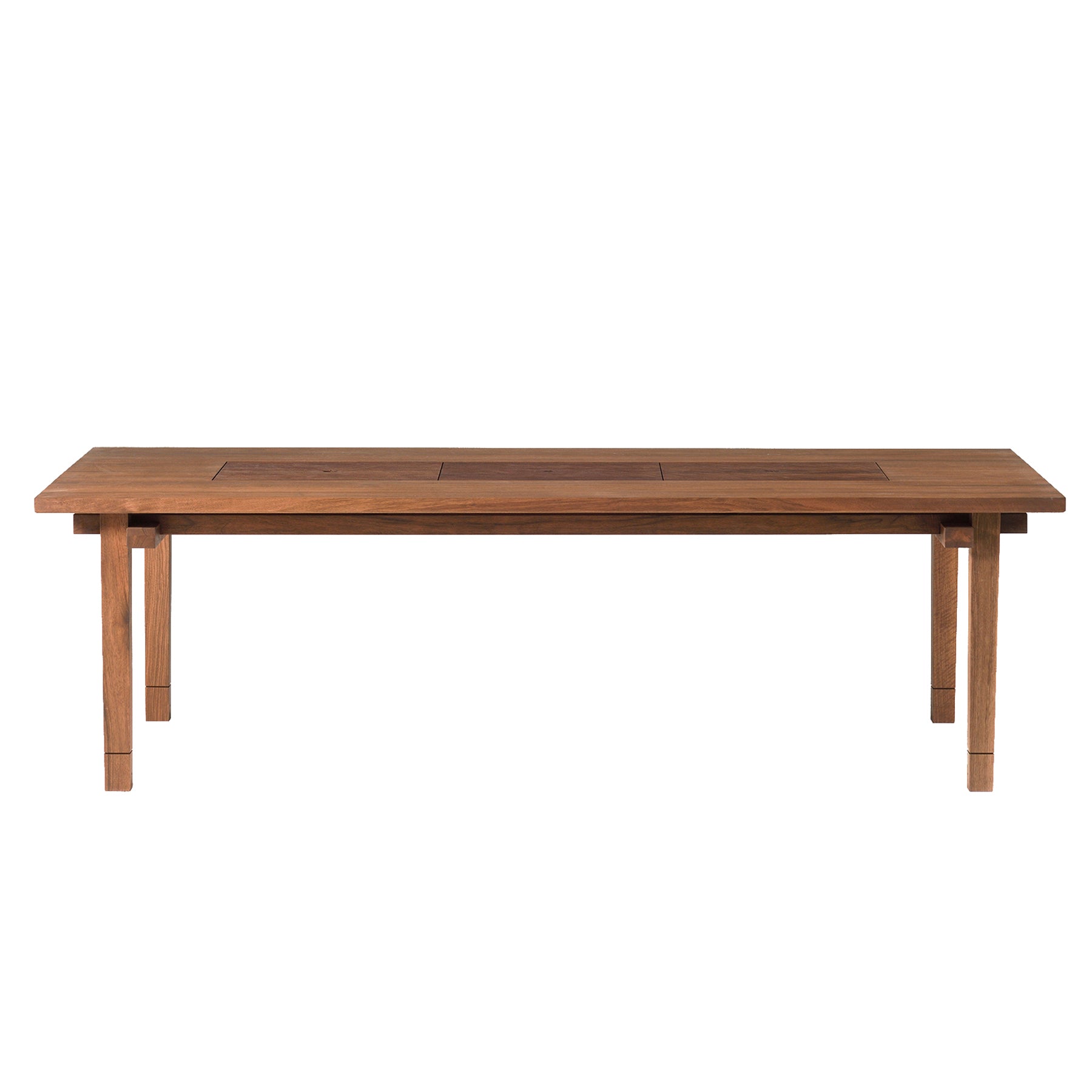 Kiam Table: Square + With Storage + Oiled Walnut + Kiam