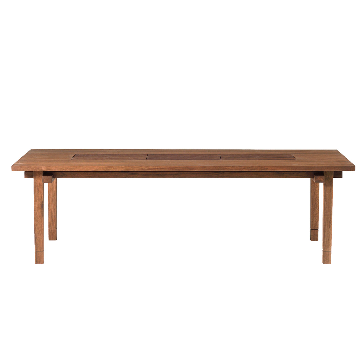 Kiam Table: Square + With Storage + Oiled Walnut + Kiam