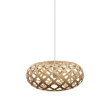 Kina Pendant Light: Extra Small + Bamboo + White