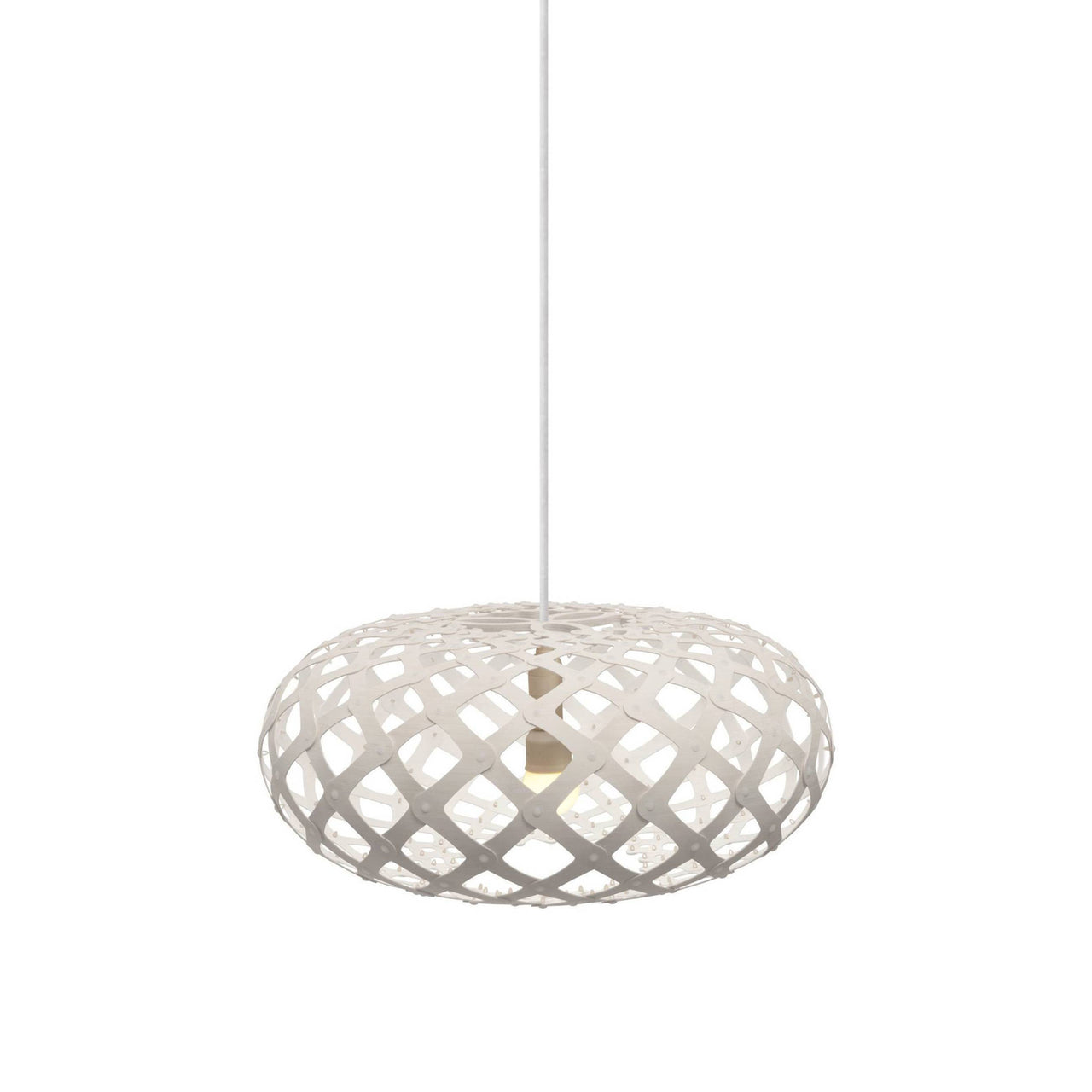 Kina Pendant Light: Extra Small + White + White