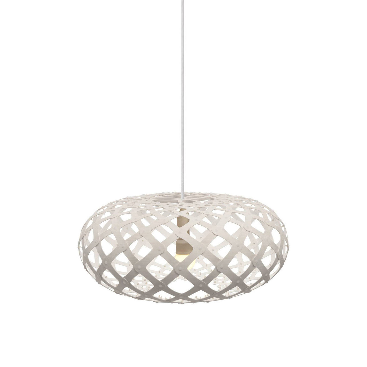 Kina Pendant Light: Small + White + White