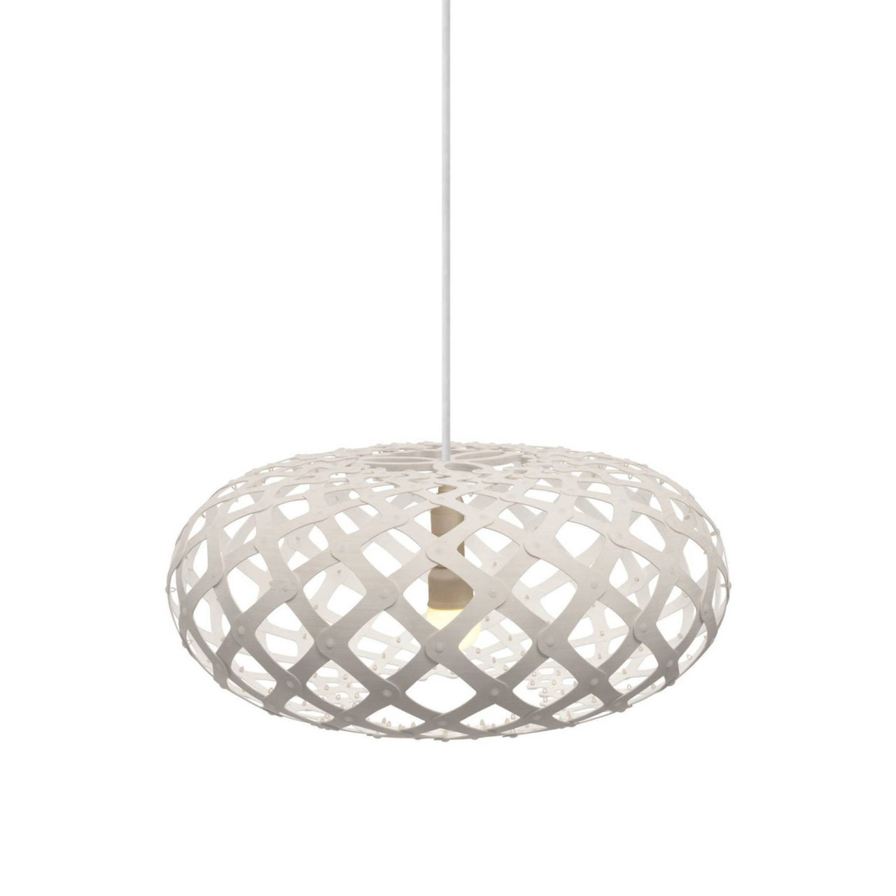 Kina Pendant Light: Medium + White + White