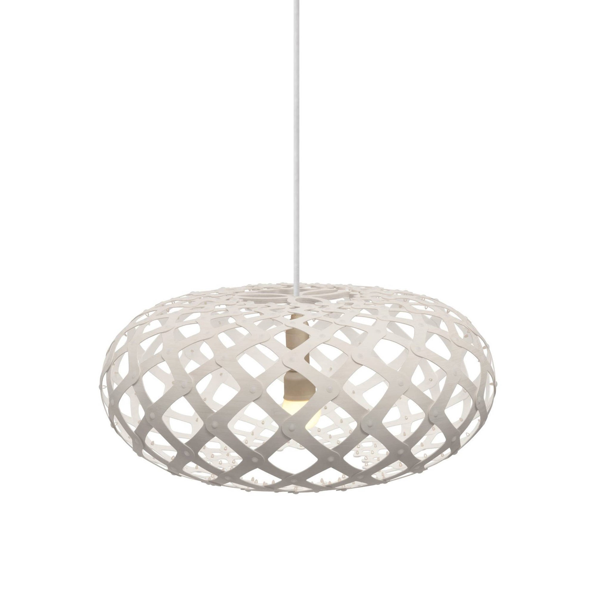 Kina Pendant Light: Large + White + White