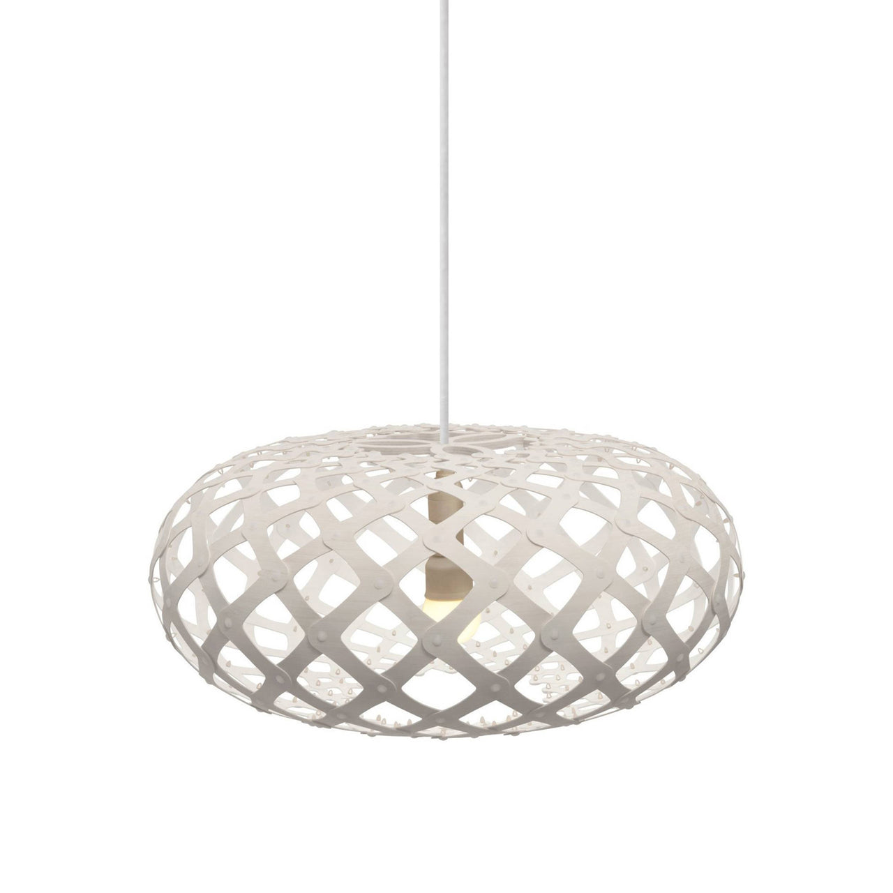 Kina Pendant Light: Large + White + White