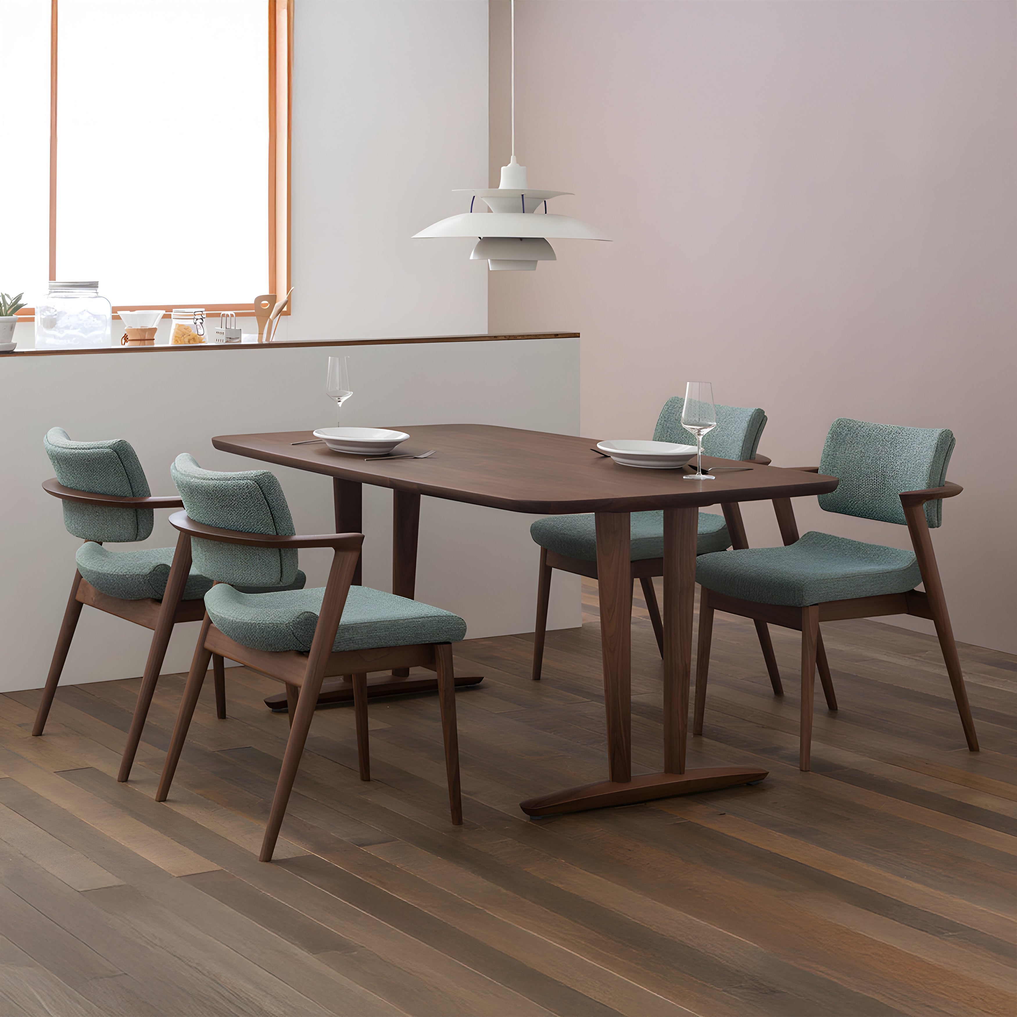 Seoto-EX Semi Armchair: Seat + Back Upholstered