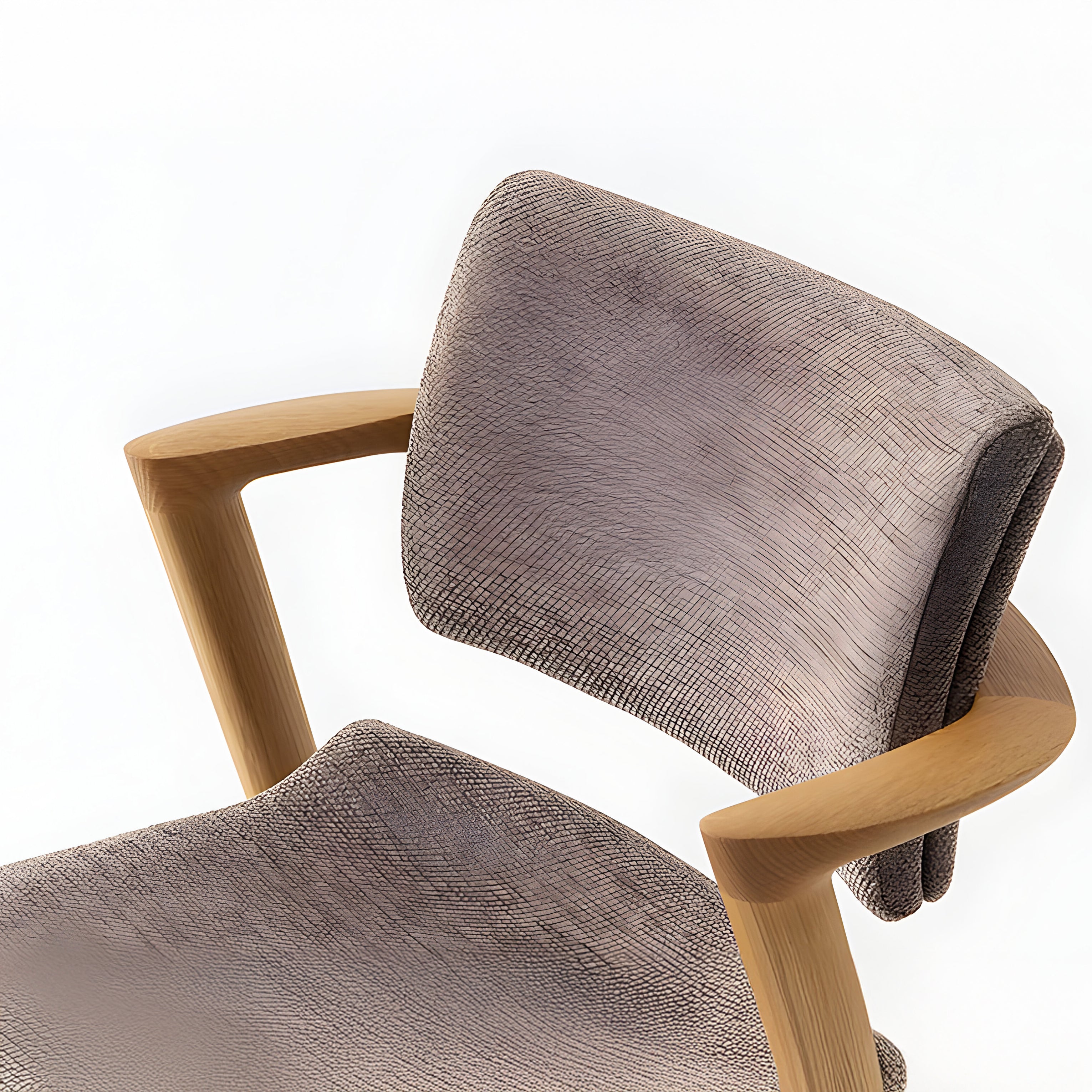 Seoto-EX Semi Armchair: Seat + Back Upholstered