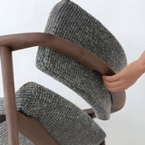 Seoto-EX High Armchair: Seat + Back Upholstered