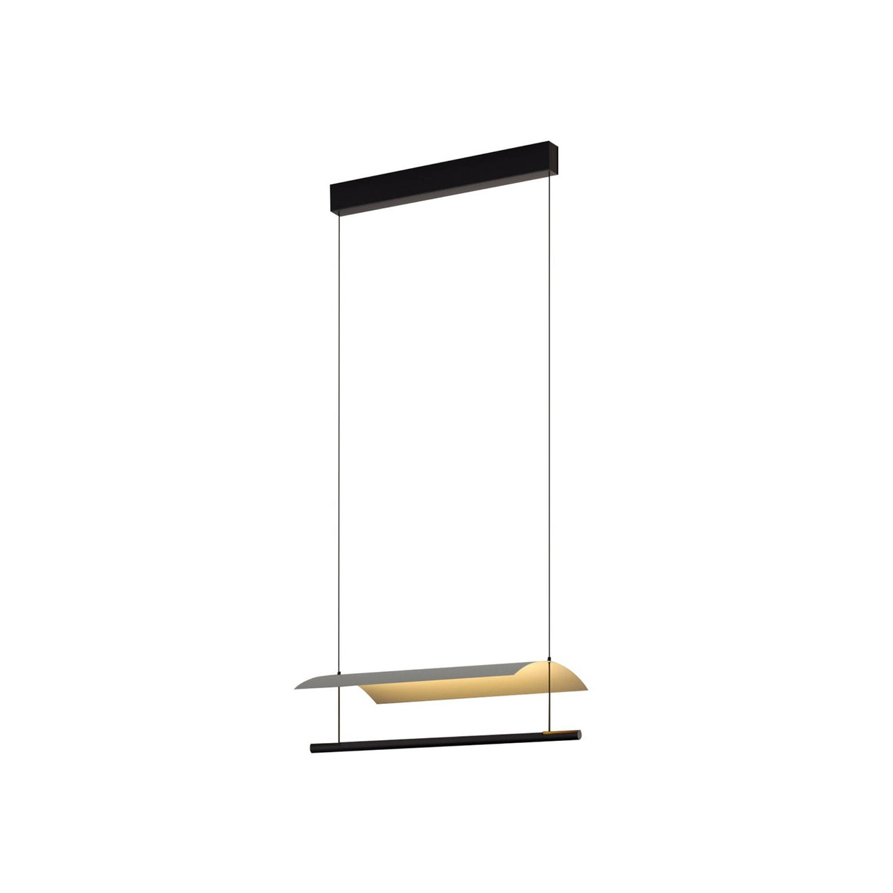 Lámina Pendant Lamp: 45 + White Grey