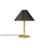 Candy Table Lamp: Satin Brass + Black